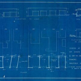 Plan - Additions to existing building, Shops, 181-195 and 189 -195 Enmore Road Enmore, 1929