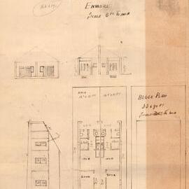 Plan - New building, Semi cottages, 17-19 Francis Street Enmore, 1929