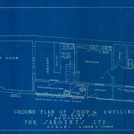 Plan - Additions to existing building, Shop, 159 King Street Newtown, 1929