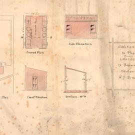 Plan - Additions to existing building, Flats, 12 Brown Street Newtown, 1929
