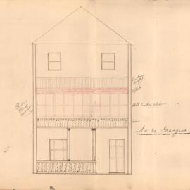 Plan - Glassed-in balcony for 31 Georgina Street Newtown, 1929