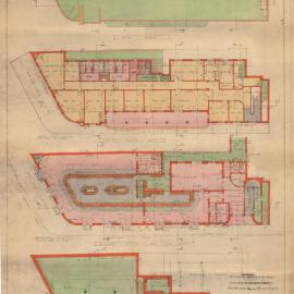 Plan - Proposed alterations to the Marlborough Hotel, King Street and Missenden Road Newtown, 1929