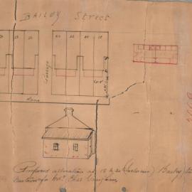 Plan - Alterations to existing building, Resid+I63+I64, 18-30 Bailey Street Newtown, 1929