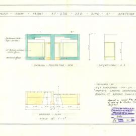 Plan - Alterations to existing building, Shops, 236-238 King Street Newtown, 1937