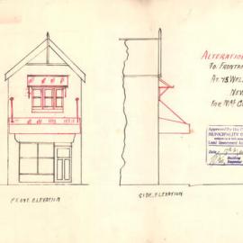 Plan - Alterations to existing building, Residence, 75 Wellington Street Newtown, 1937