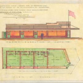 Plan - New building, Shops, 137 King Street Newtown, 1937