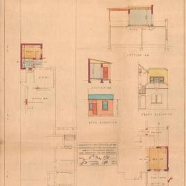 Plan - Additions to existing building, Surgery and residence, 25 Edgeware Road Enmore, 1938