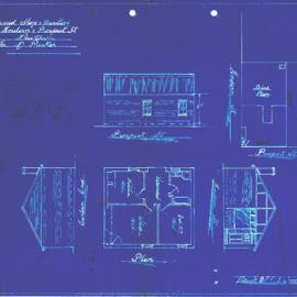 Plan - New building, Shop and residence, Hordern Street Newtown, 1938