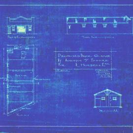 Plan - New building, Garage, Augustus Street Enmore, 1926