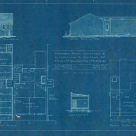 Plan - New building, Cottages, Pearl Street Newtown, 1926
