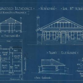 Plan - New building, Residence, 1B Yaralla Street Newtown, 1926