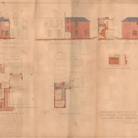 Plan - Additions to existing building, Presbytery, 290 Edgeware Road Newtown, 1926