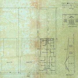 Plan - New building, Cottages, Lots 3-5, Darley Street Newtown, 1926
