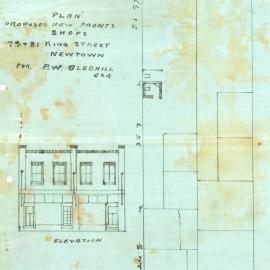 Plan - Alterations to existing building, Shops, 89-91 King Street Newtown, 1926