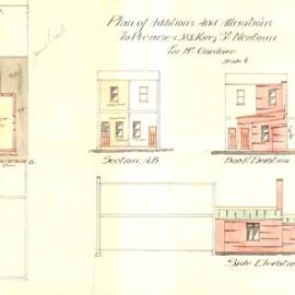 Plan - Alterations to existing building, Premises, 385 King Street Newtown, 1922