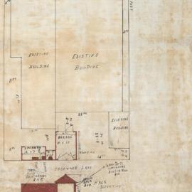 Plan - Additions to existing building, Garage, 9 Metropolitan Road Enmore, 1924