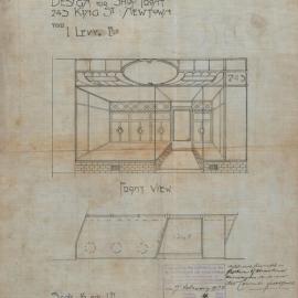Plan - Alterations to existing building, Shop, 243 King Street Newtown, 1923