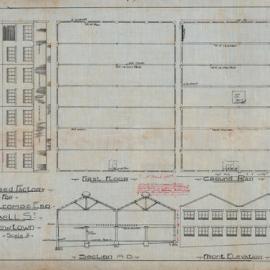 Plan - New building, Factory, 85 Campbell Street Newtown, 1923