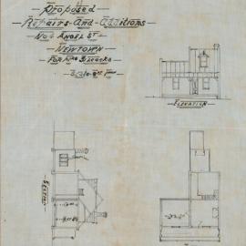 Plan - Additions to existing building, Cottage, 4 Angel Street Newtown, 1923