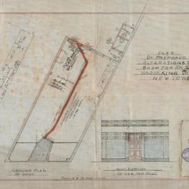 Plan - Alterations to existing building, Shop, 205 King Street Newtown, 1923