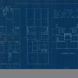 Plan - Additions to existing building, Shop and residence, King Street Newtown, 1923