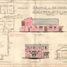 Plan - New building, Church, 21 Pemell Street Newtown, 1923