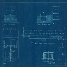 Plan - Additions to existing building, Residence, 3-5 Yaralla Street Newtown, 1923