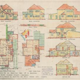 Plan - New building, Residence, 9-13 Church Street Newtown, 1938