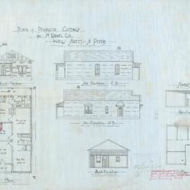Plan - New building, Cottage, Wells Street St Peters, 1920