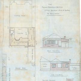 Plan - Additions to existing building, Cottage, Laura Street Newtown, 1920