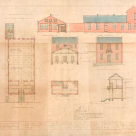 Plan - New building, Residence and class room, Metropolitan Road Enmore, 1921
