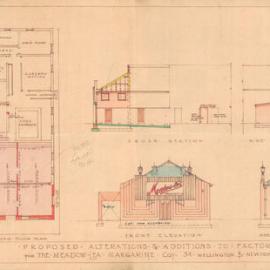 Plan - Additions to existing building, Factory, 34 Wellington Street Newtown, 1934