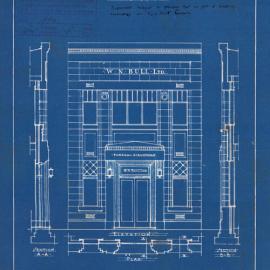Plan - Additions to existing building, Funeral Parlour, 164 King Street Newtown, 1933