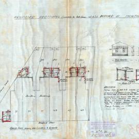 Plan - Additions to existing building, Cottages, 65-75 Bedford Street Newtown, 1933