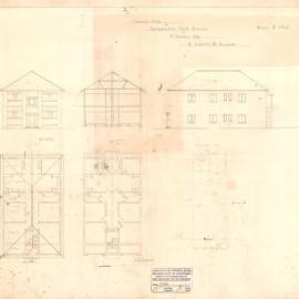 Plan - New building, Flats, Metropolitan Road Enmore, 1935