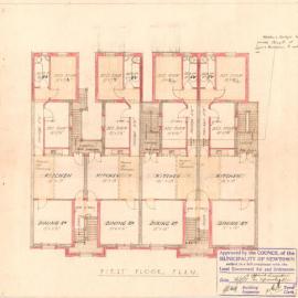 Plan - Additions to existing building, Flats, 27-33 Wilson Street Newtown, 1935