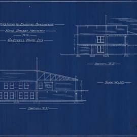 Plan - Additions to existing building, Bakehouse, 458 King Street Newtown, 1936