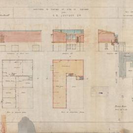 King St (535) & Alice Lane Newtown. Additions to factory for SR Johnson Esq.