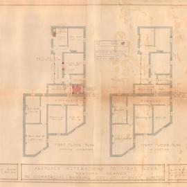 Plan - Alterations to existing building, Bank, 325 King Street Newtown, 1924