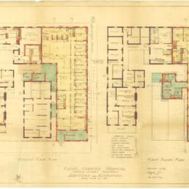 Plan - Additions and alterations to Rachel Forster Hospital, George Street Redfern, 1932