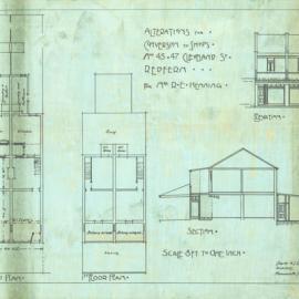 Cleveland St (45-47) Redfern. Conversion to shops.
