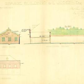 Launder & Shepherd St Redfern. Car garage buildings.