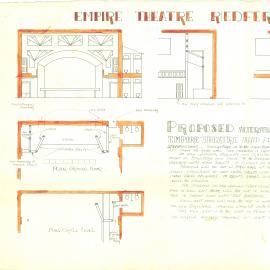 Empire Theatre Redfern. Alterations to back and new proscenium.