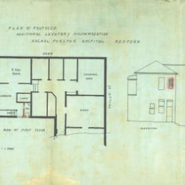 George St Redfern. Rachel Forster hospital. Additional lavatory accommodation.