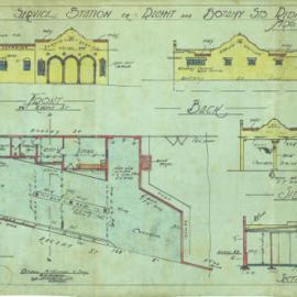 Regent & Botany St Redfern. Service station.