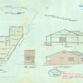 Plan - New building, Cottage, Lot 13 Dillon Street Paddington, 1923