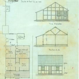 Plan - Additions to existing building, Cottage, 140 Ocean Street Paddington, 1923