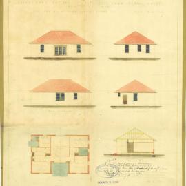 Plan - New building, Caretaker's cottage, NSW Lawn Tennis Association, Paddington, 1923