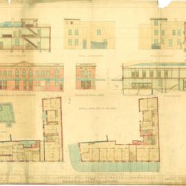 Plan - New building, Hotel, Oxford and Oatley Streets Paddington, 1921