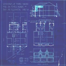 Plan - Additions to existing building, Conversion to flats, 3, 5, 7 Cascade Street Paddington, 1927